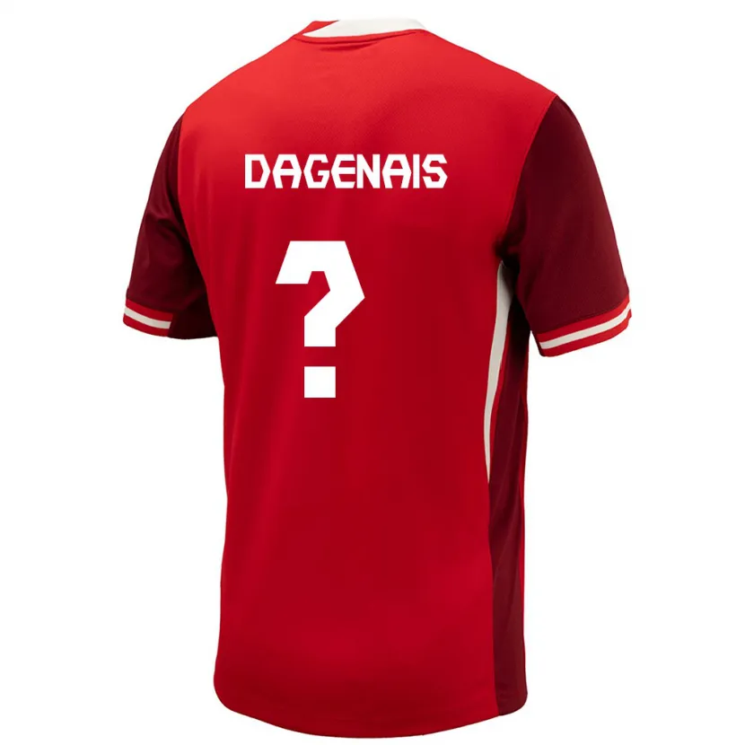 DanxenキッズカナダMelissa Dagenais#0赤ホームシャツ24-26ジャージーユニフォーム