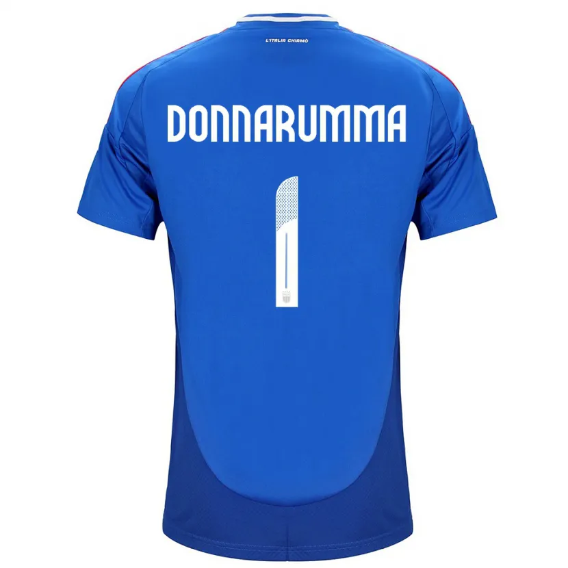 Danxenキッズイタリアジャンルイジ・ドンナルンマ#1青ホームシャツ24-26ジャージーユニフォーム