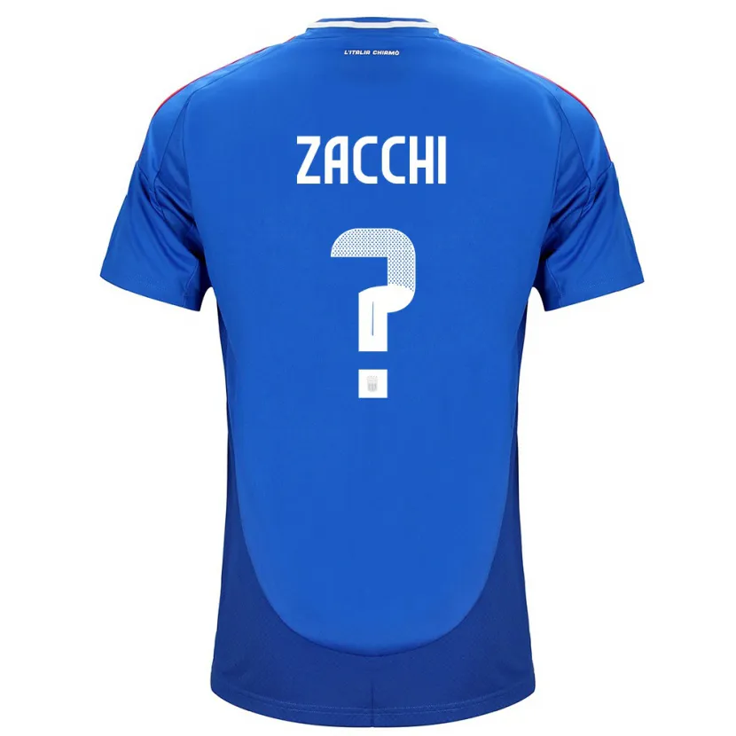 DanxenキッズイタリアGioele Zacchi#0青ホームシャツ24-26ジャージーユニフォーム