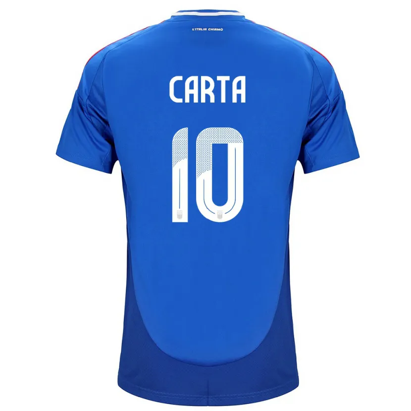 DanxenキッズイタリアAntonella Carta#10青ホームシャツ24-26ジャージーユニフォーム
