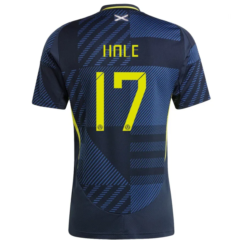 DanxenキッズスコットランドFinlay Hale#17濃紺ホームシャツ24-26ジャージーユニフォーム