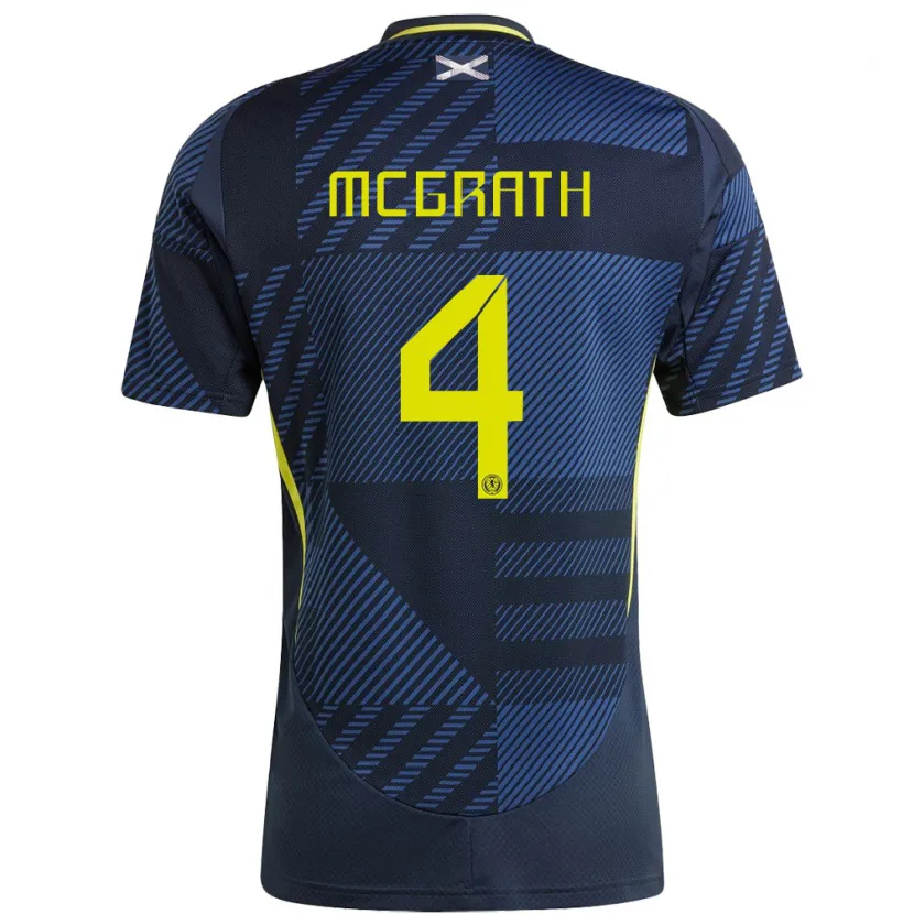 DanxenキッズスコットランドJoseph Mcgrath#4濃紺ホームシャツ24-26ジャージーユニフォーム