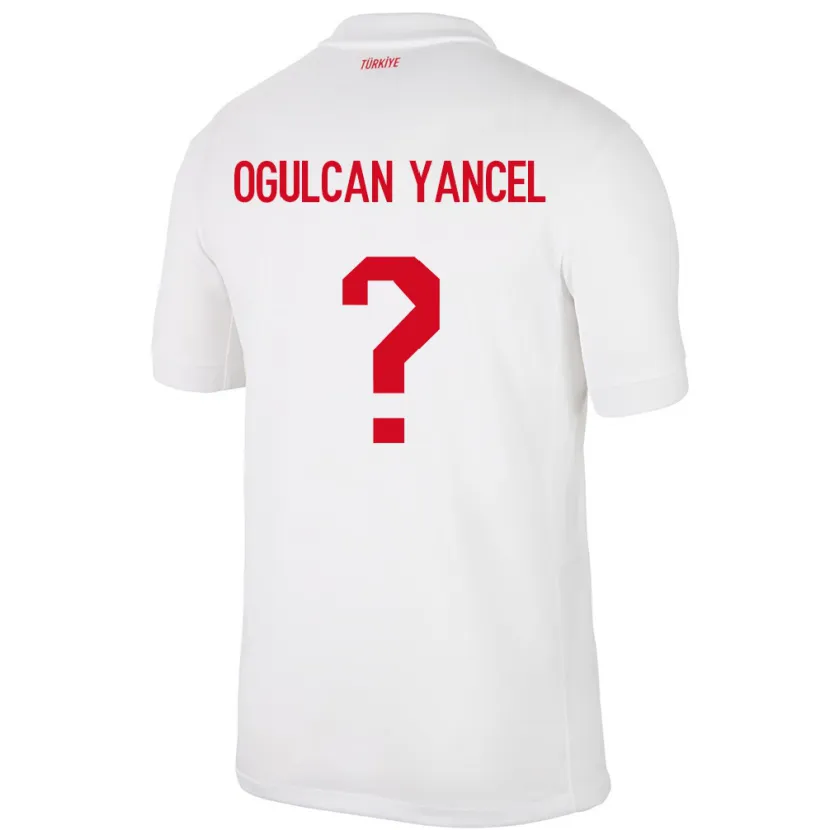 DanxenキッズトルコNecati Oğulcan Yançel#0白ホームシャツ24-26ジャージーユニフォーム