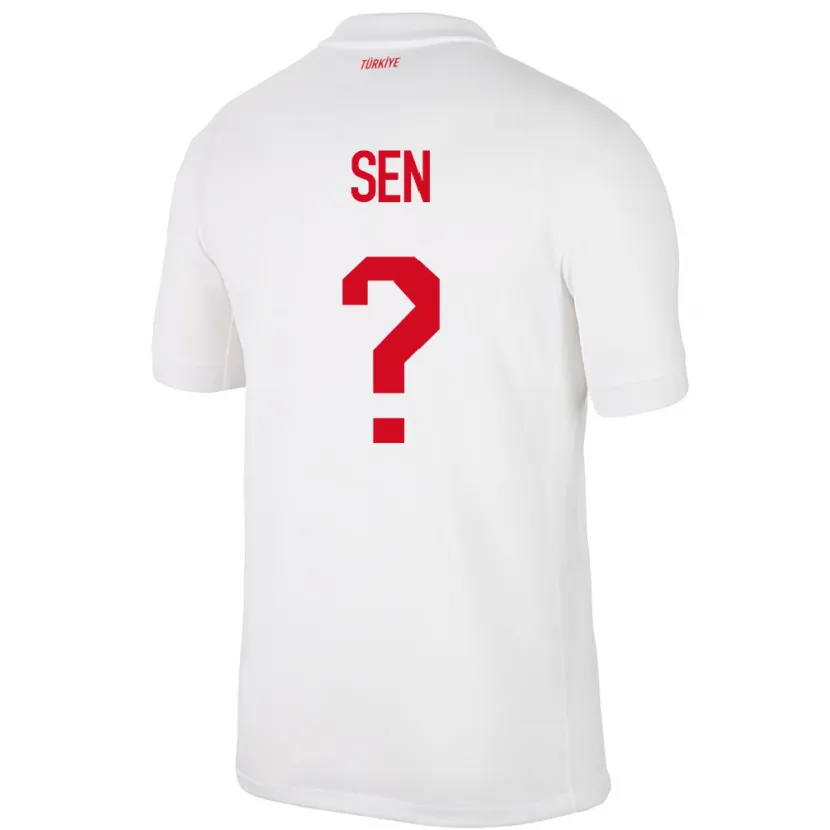 DanxenキッズトルコHüseyin Şen#0白ホームシャツ24-26ジャージーユニフォーム