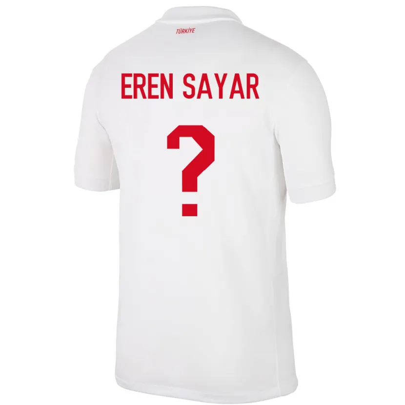 DanxenキッズトルコEmin Eren Sayar#0白ホームシャツ24-26ジャージーユニフォーム