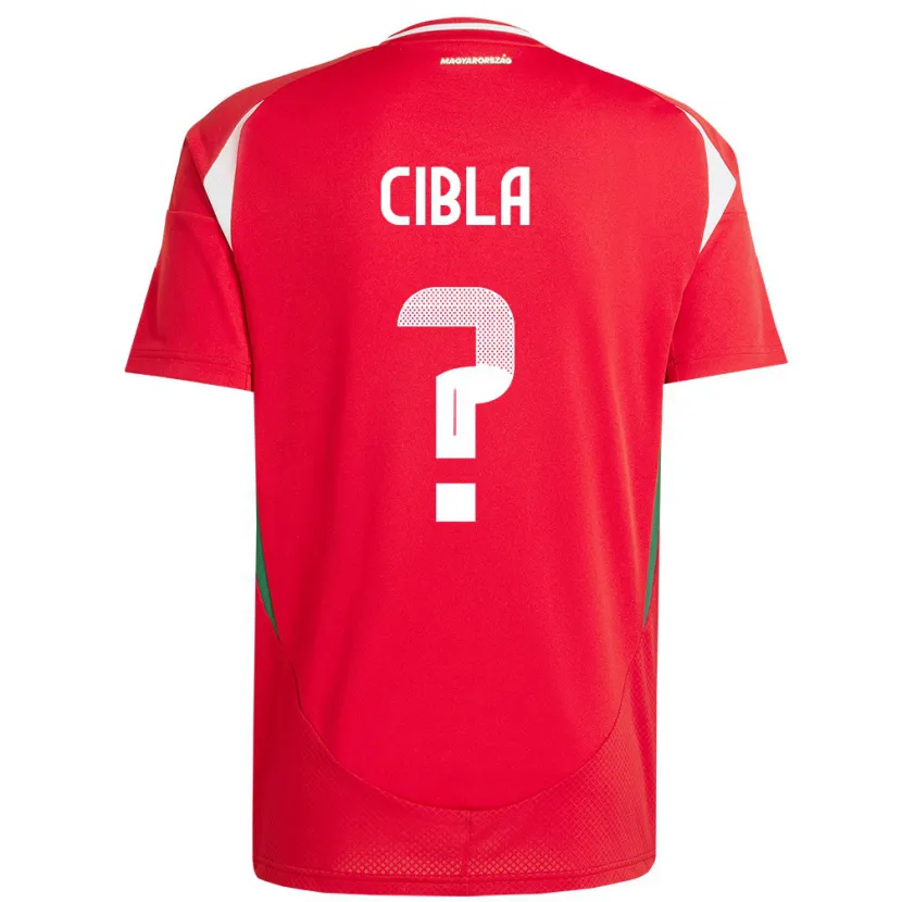 DanxenキッズハンガリーFlórián Cibla#0赤ホームシャツ24-26ジャージーユニフォーム