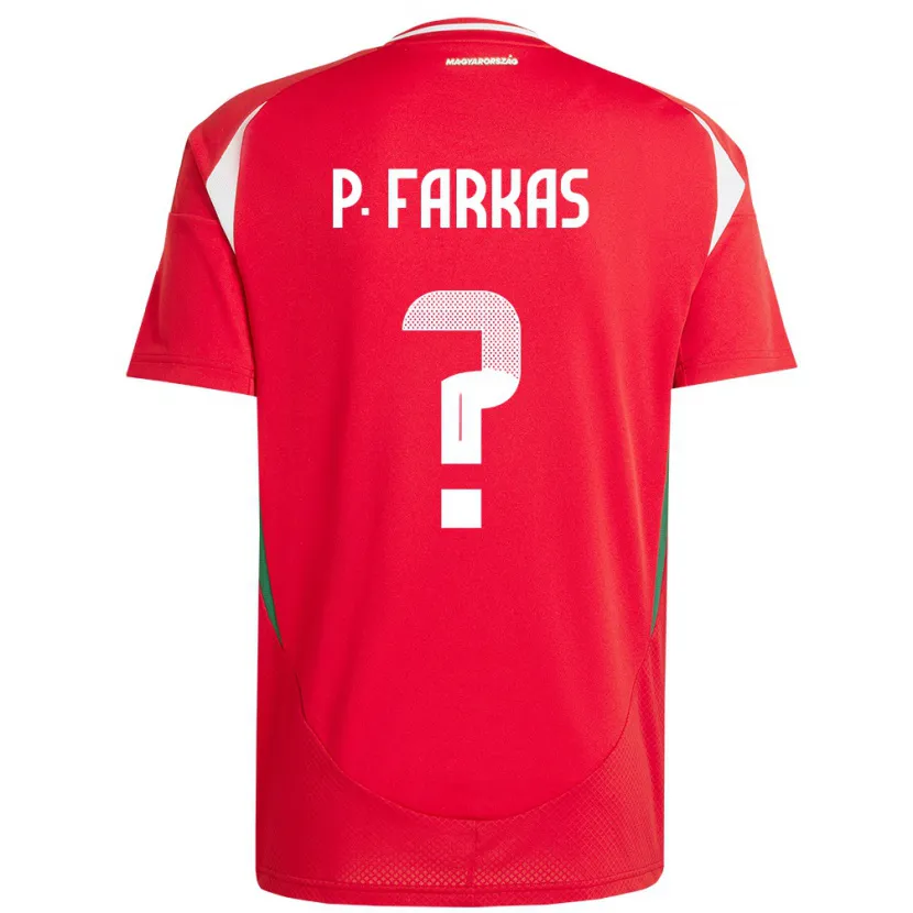 DanxenキッズハンガリーPatrik Farkas#0赤ホームシャツ24-26ジャージーユニフォーム