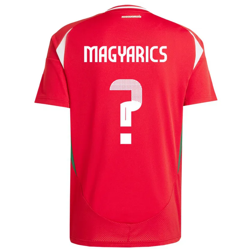 DanxenキッズハンガリーErik Magyarics#0赤ホームシャツ24-26ジャージーユニフォーム