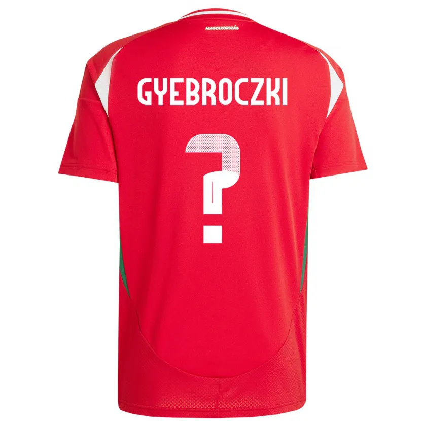 DanxenキッズハンガリーDávid Gyebróczki#0赤ホームシャツ24-26ジャージーユニフォーム