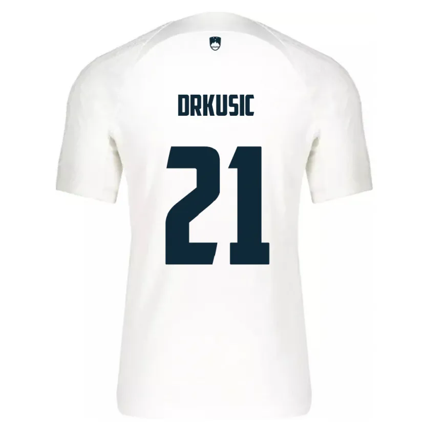 Danxenキッズスロベニアヴァニャ・ドルクシッチ#21白ホームシャツ24-26ジャージーユニフォーム