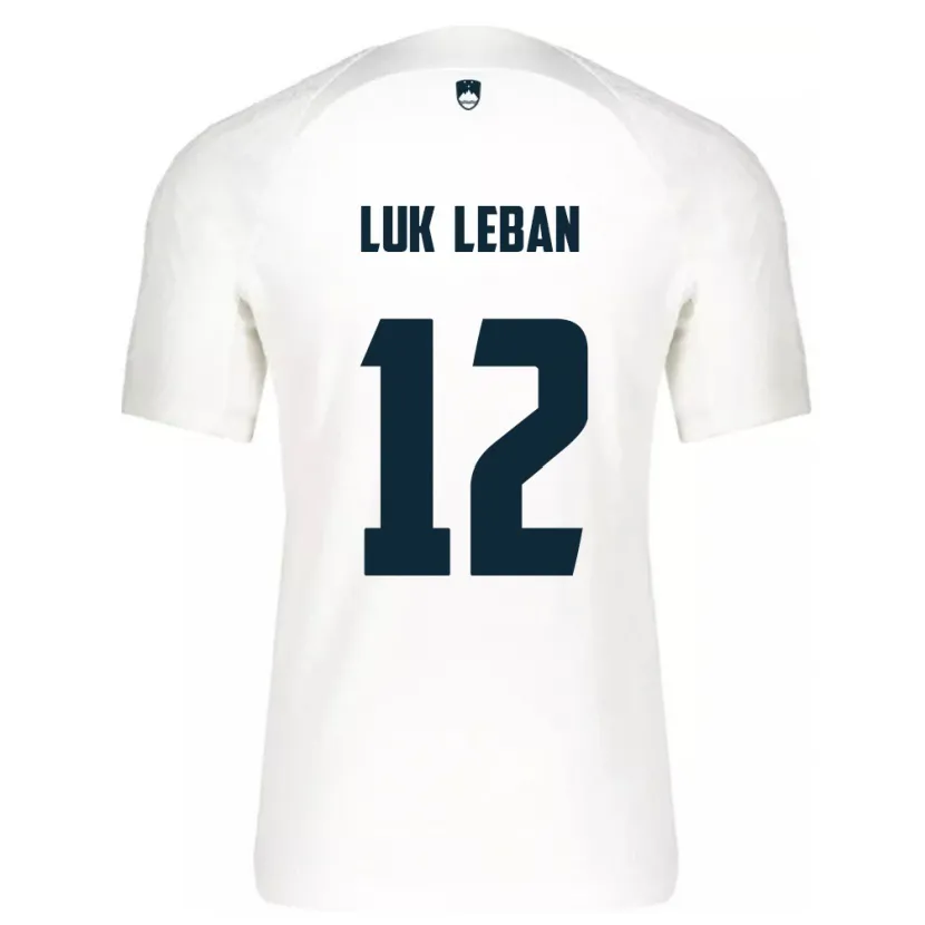 DanxenキッズスロベニアZan Luk Leban#12白ホームシャツ24-26ジャージーユニフォーム