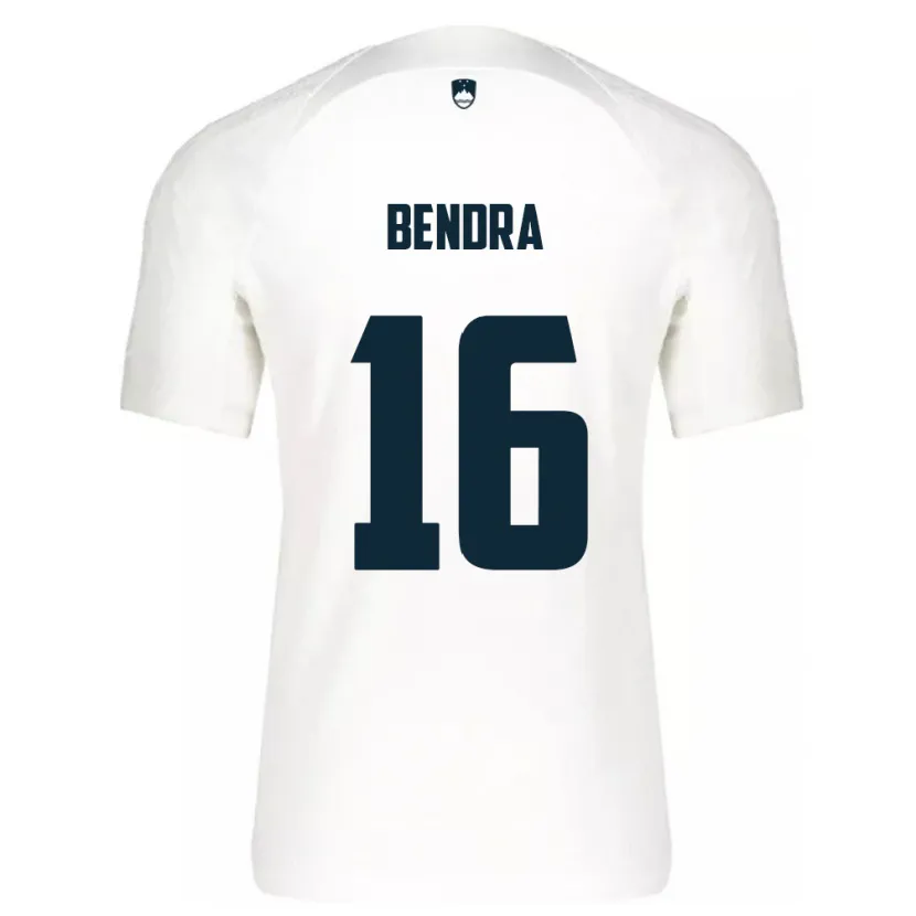 DanxenキッズスロベニアKristjan Bendra#16白ホームシャツ24-26ジャージーユニフォーム