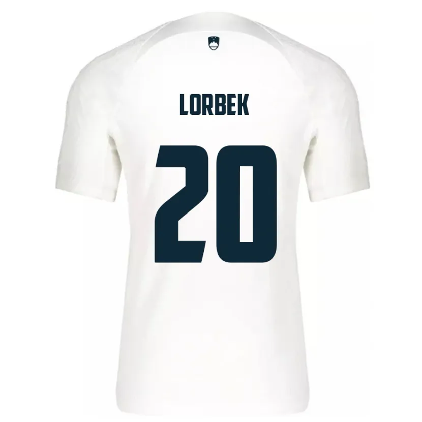 DanxenキッズスロベニアAnej Lorbek#20白ホームシャツ24-26ジャージーユニフォーム