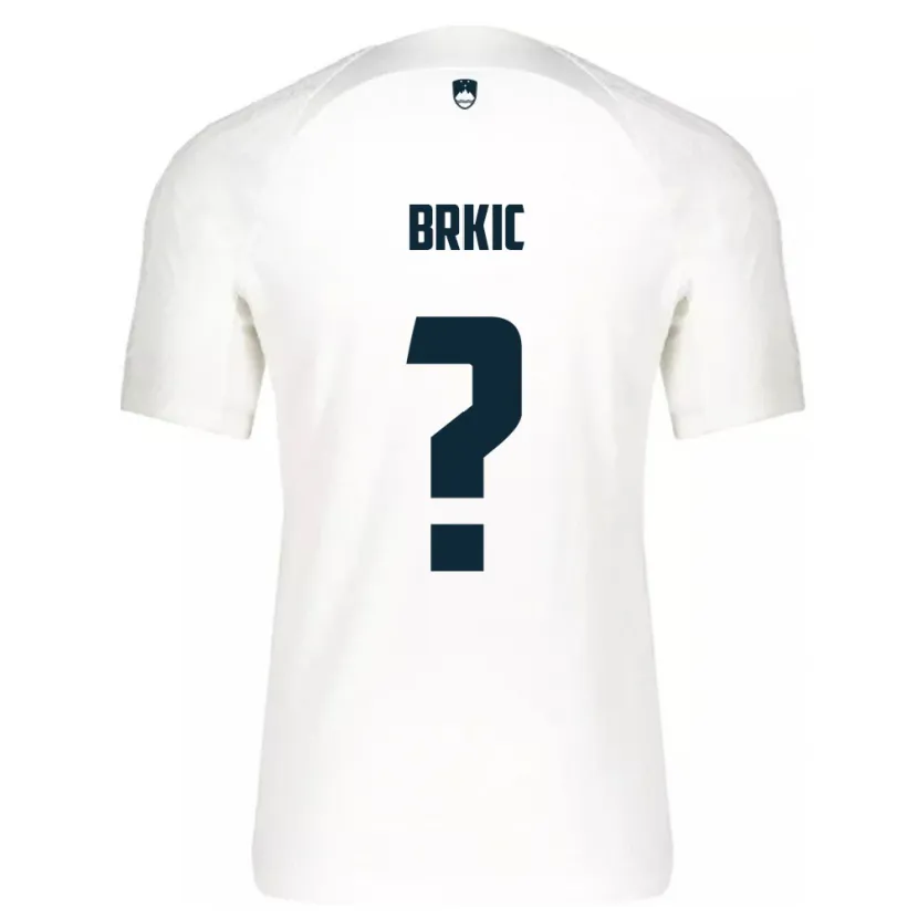 DanxenキッズスロベニアTimotej Brkic#0白ホームシャツ24-26ジャージーユニフォーム