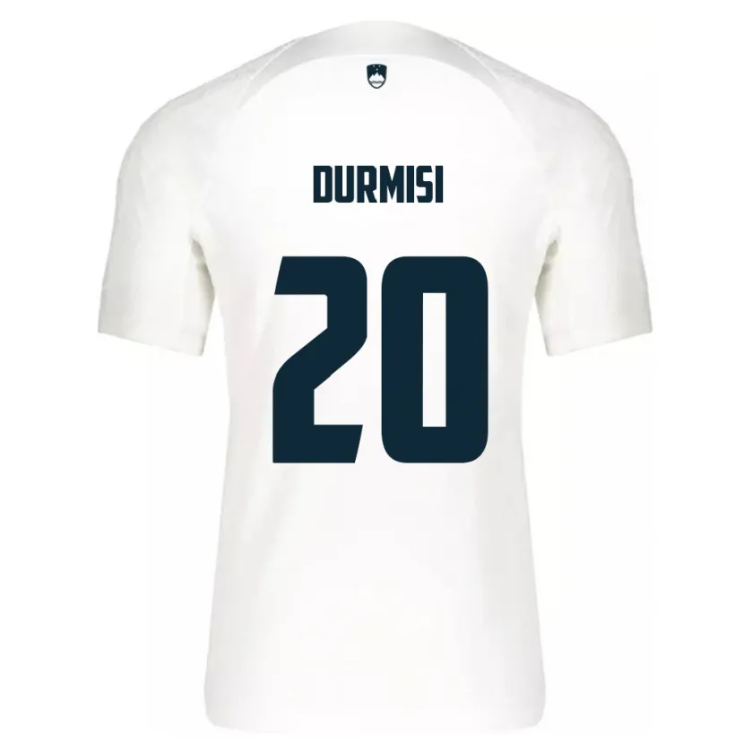 DanxenキッズスロベニアArman Durmisi#20白ホームシャツ24-26ジャージーユニフォーム