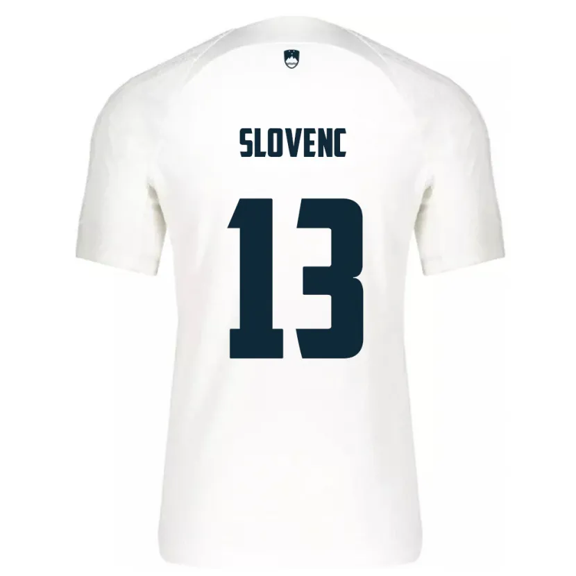 DanxenキッズスロベニアNejc Slovenc#13白ホームシャツ24-26ジャージーユニフォーム
