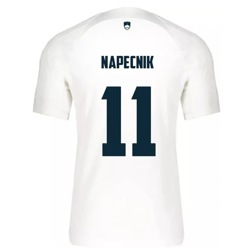 DanxenキッズスロベニアGal Napecnik#11白ホームシャツ24-26ジャージーユニフォーム