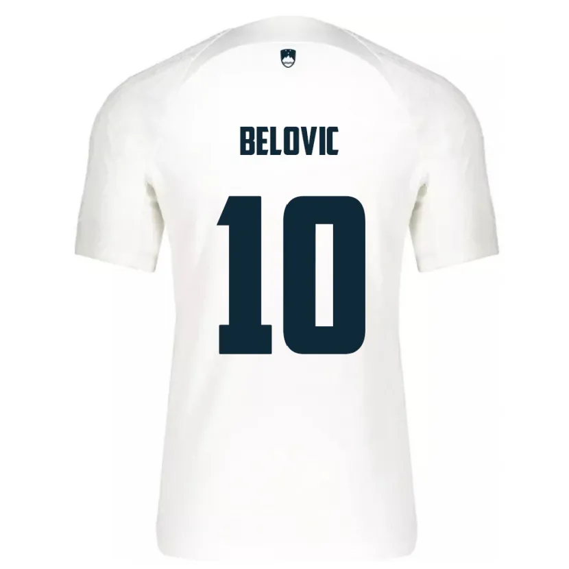 DanxenキッズスロベニアNik Belovic#10白ホームシャツ24-26ジャージーユニフォーム