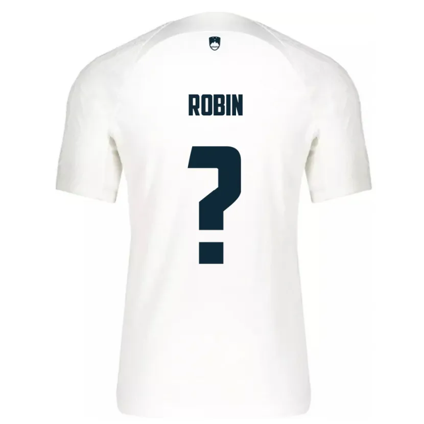 DanxenキッズスロベニアJaka Robin#0白ホームシャツ24-26ジャージーユニフォーム