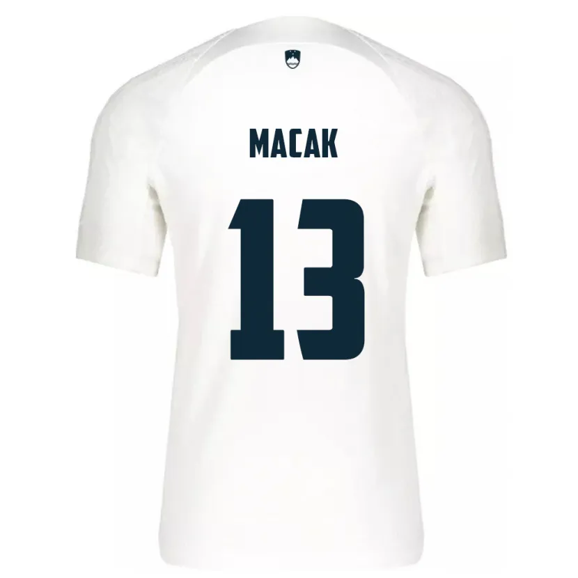 DanxenキッズスロベニアTian Macak#13白ホームシャツ24-26ジャージーユニフォーム