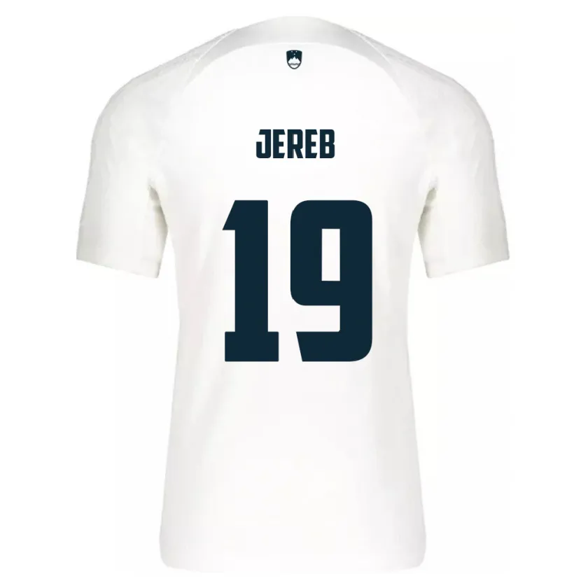 DanxenキッズスロベニアDavid Jereb#19白ホームシャツ24-26ジャージーユニフォーム