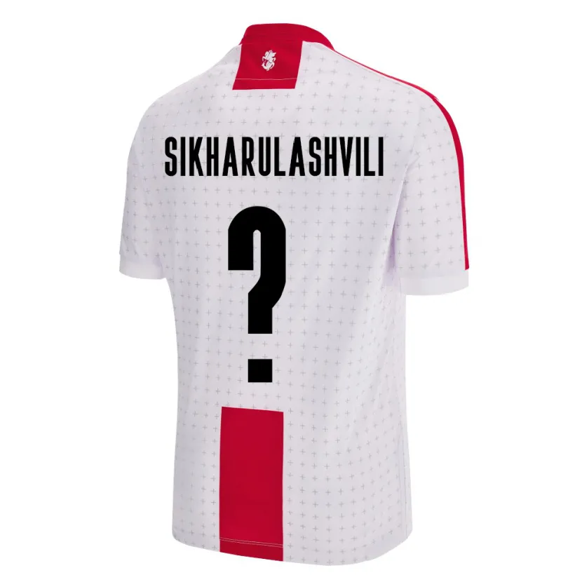 DanxenキッズジョージアNika Sikharulashvili#0白ホームシャツ24-26ジャージーユニフォーム