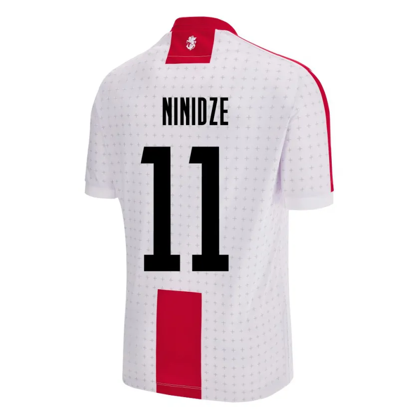 DanxenキッズジョージアNikoloz Ninidze#11白ホームシャツ24-26ジャージーユニフォーム