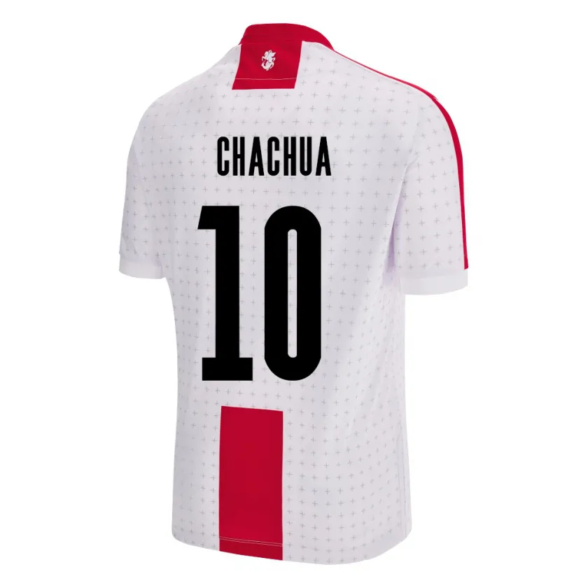 DanxenキッズジョージアGiorgi Chachua#10白ホームシャツ24-26ジャージーユニフォーム