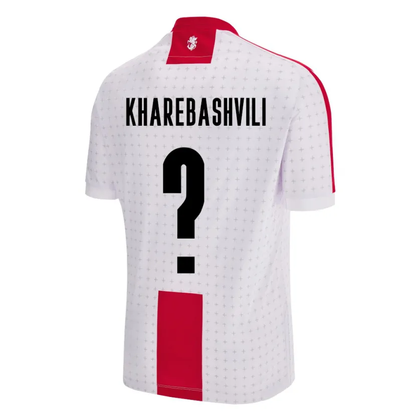DanxenキッズジョージアSaba Kharebashvili#0白ホームシャツ24-26ジャージーユニフォーム