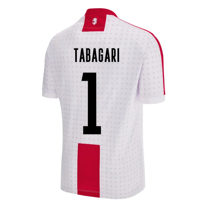 DanxenキッズジョージアEka Tabagari#1白ホームシャツ24-26ジャージーユニフォーム