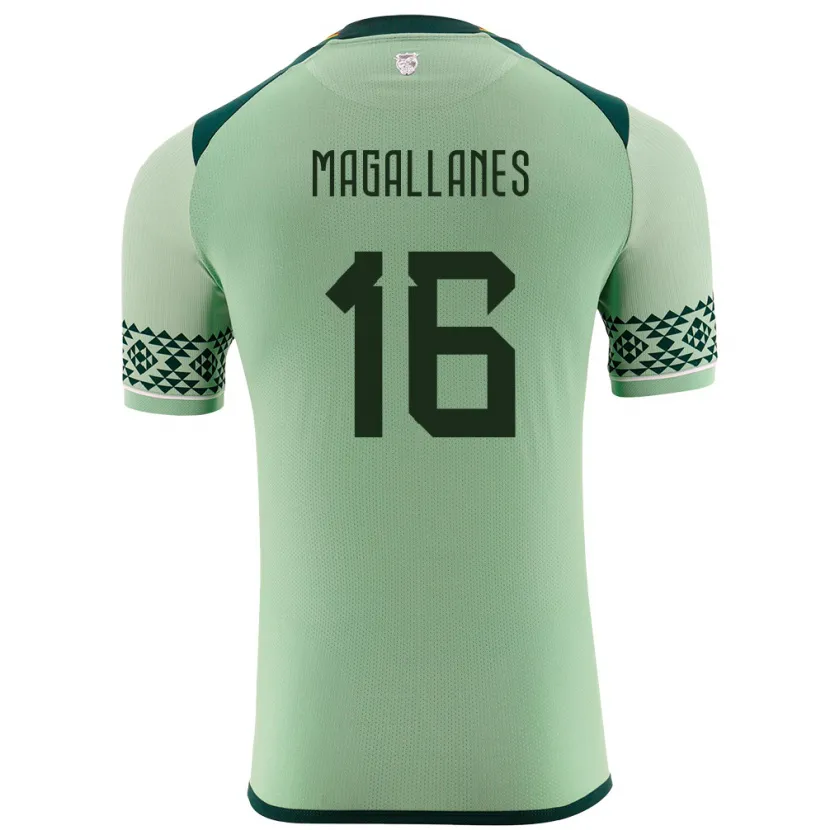 DanxenキッズボリビアJuan Magallanes#16ライトグリーンホームシャツ24-26ジャージーユニフォーム