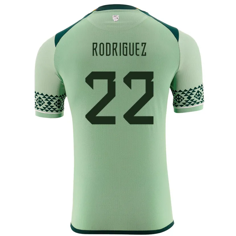DanxenキッズボリビアCarlitos Rodriguez#22ライトグリーンホームシャツ24-26ジャージーユニフォーム
