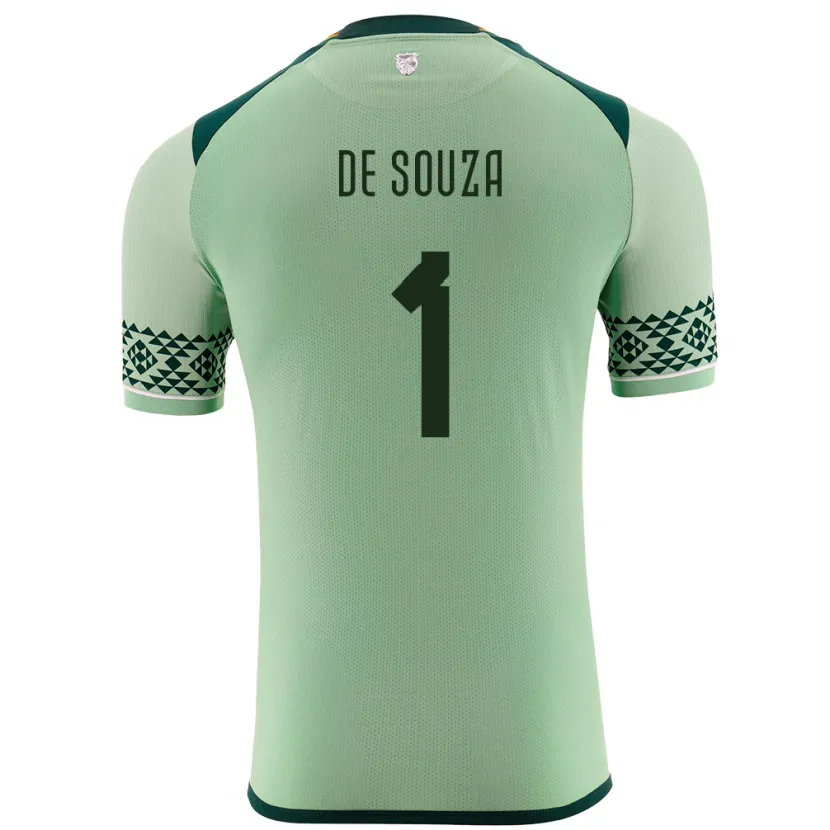 DanxenキッズボリビアVictor De Souza#1ライトグリーンホームシャツ24-26ジャージーユニフォーム