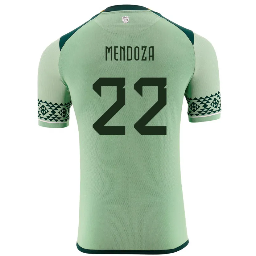 DanxenキッズボリビアGonzalo Mendoza#22ライトグリーンホームシャツ24-26ジャージーユニフォーム