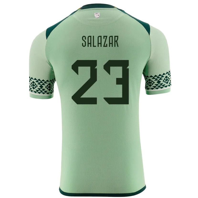 DanxenキッズボリビアAlba Salazar#23ライトグリーンホームシャツ24-26ジャージーユニフォーム