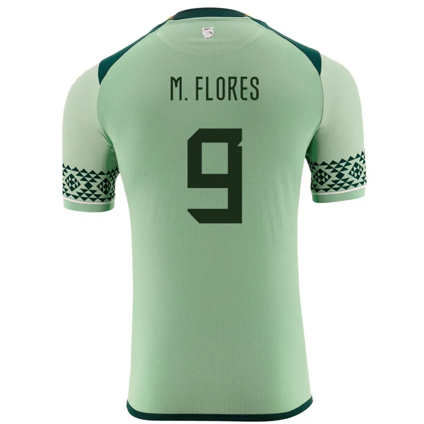 DanxenキッズボリビアMarlene Flores#9ライトグリーンホームシャツ24-26ジャージーユニフォーム