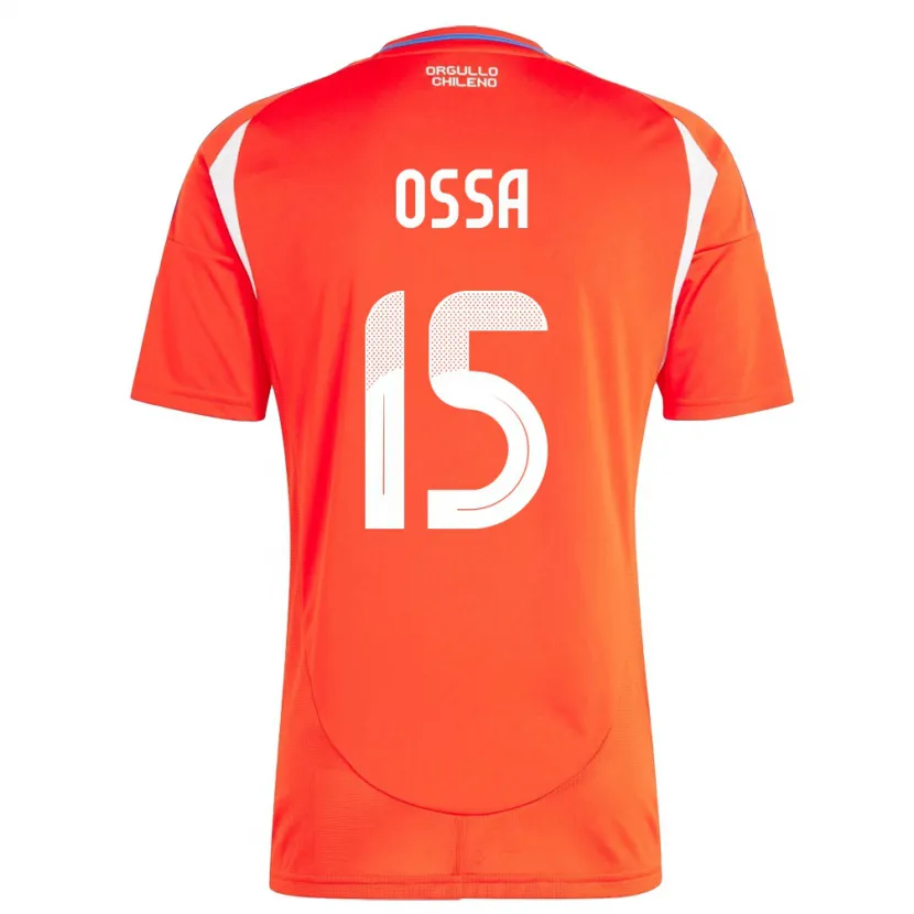 DanxenキッズチリDiego Ossa#15赤ホームシャツ24-26ジャージーユニフォーム