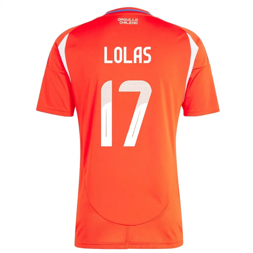 DanxenキッズチリManuel Lolas#17赤ホームシャツ24-26ジャージーユニフォーム