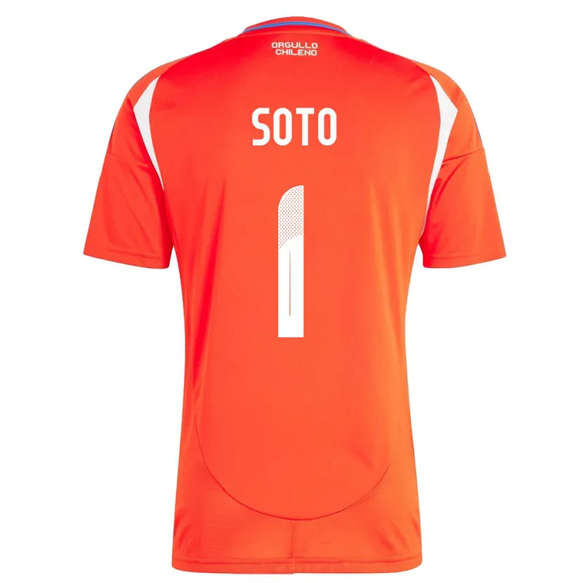 DanxenキッズチリFernando Soto#1赤ホームシャツ24-26ジャージーユニフォーム