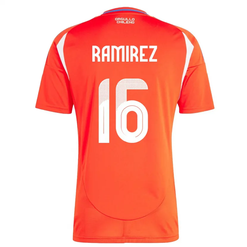 DanxenキッズチリVicente Ramírez#16赤ホームシャツ24-26ジャージーユニフォーム