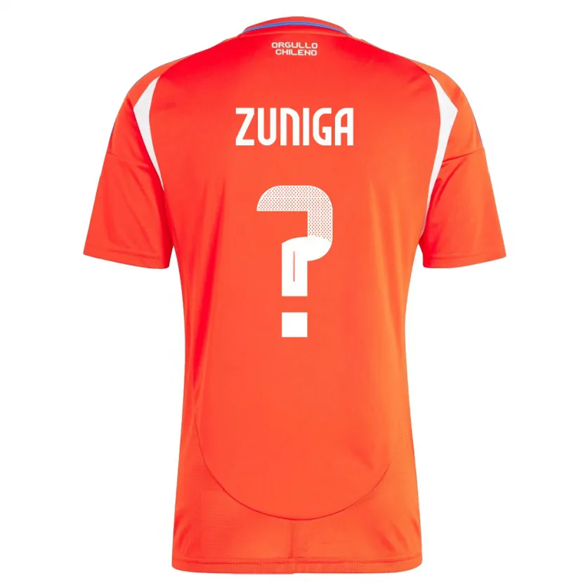 DanxenキッズチリMáximo Zúñiga#0赤ホームシャツ24-26ジャージーユニフォーム