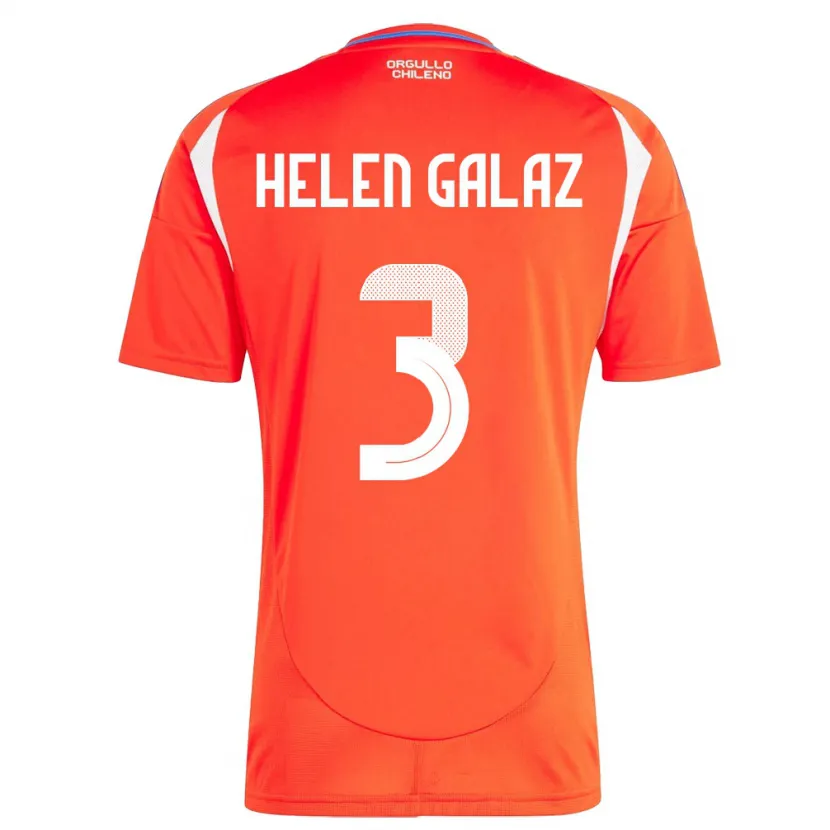 DanxenキッズチリSu Helen Galaz#3赤ホームシャツ24-26ジャージーユニフォーム