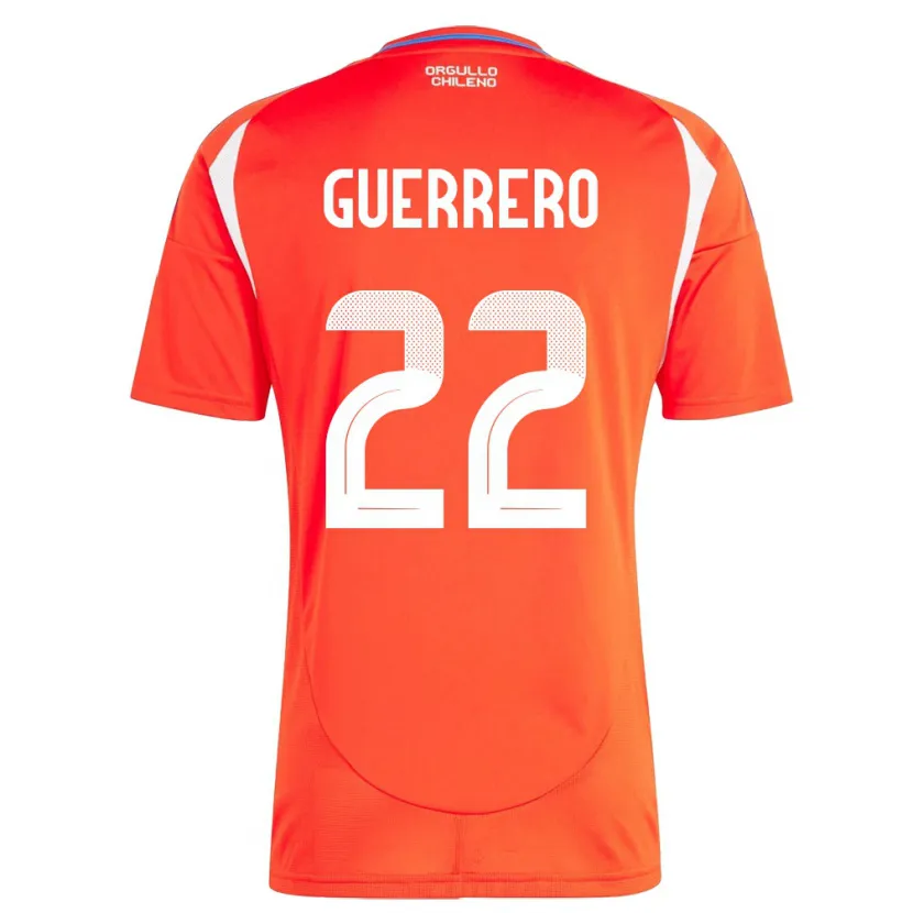 DanxenキッズチリKathalina Guerrero#22赤ホームシャツ24-26ジャージーユニフォーム