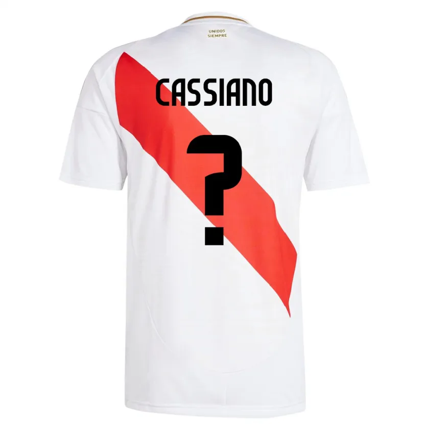 DanxenキッズペルーFranshesko Cassiano#0白ホームシャツ24-26ジャージーユニフォーム