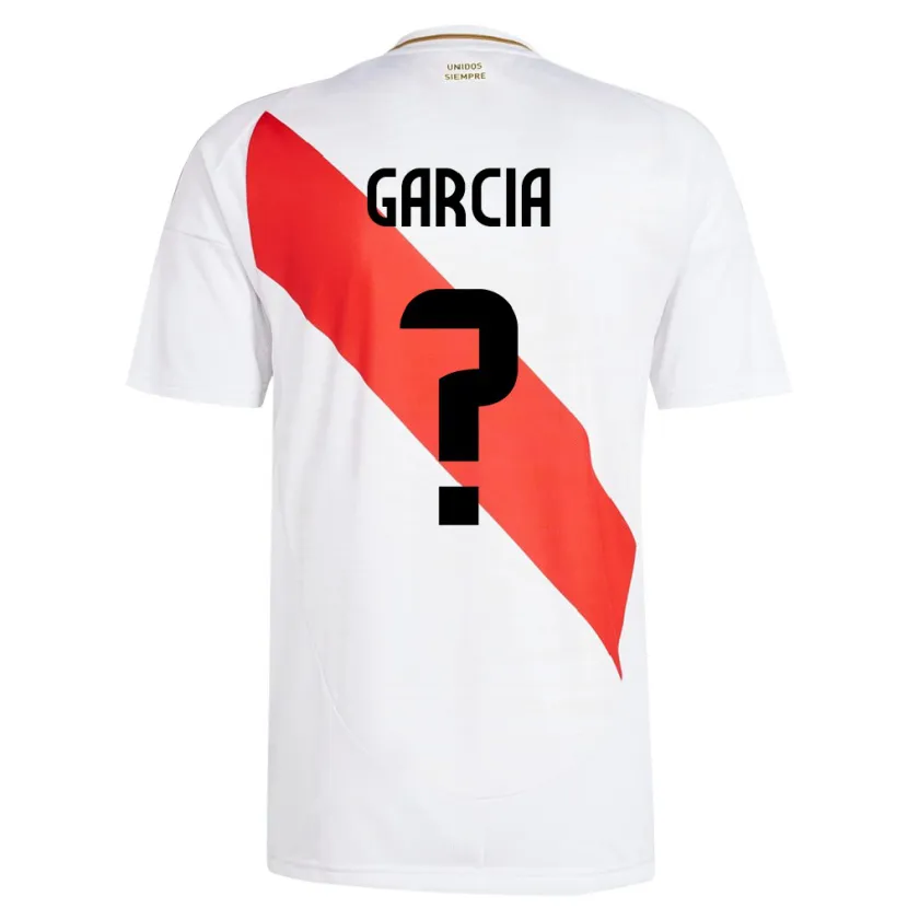 DanxenキッズペルーGian García#0白ホームシャツ24-26ジャージーユニフォーム