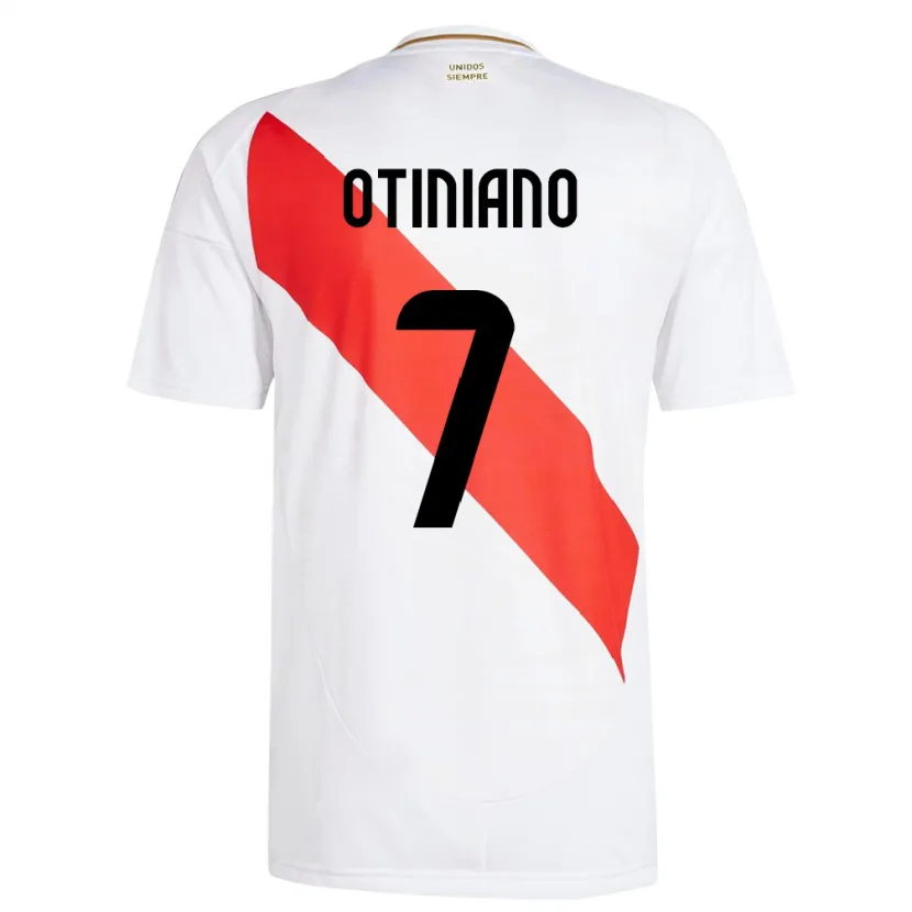 DanxenキッズペルーSteffani Otiniano#7白ホームシャツ24-26ジャージーユニフォーム