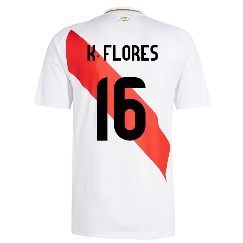 DanxenキッズペルーKimbherly Flores#16白ホームシャツ24-26ジャージーユニフォーム