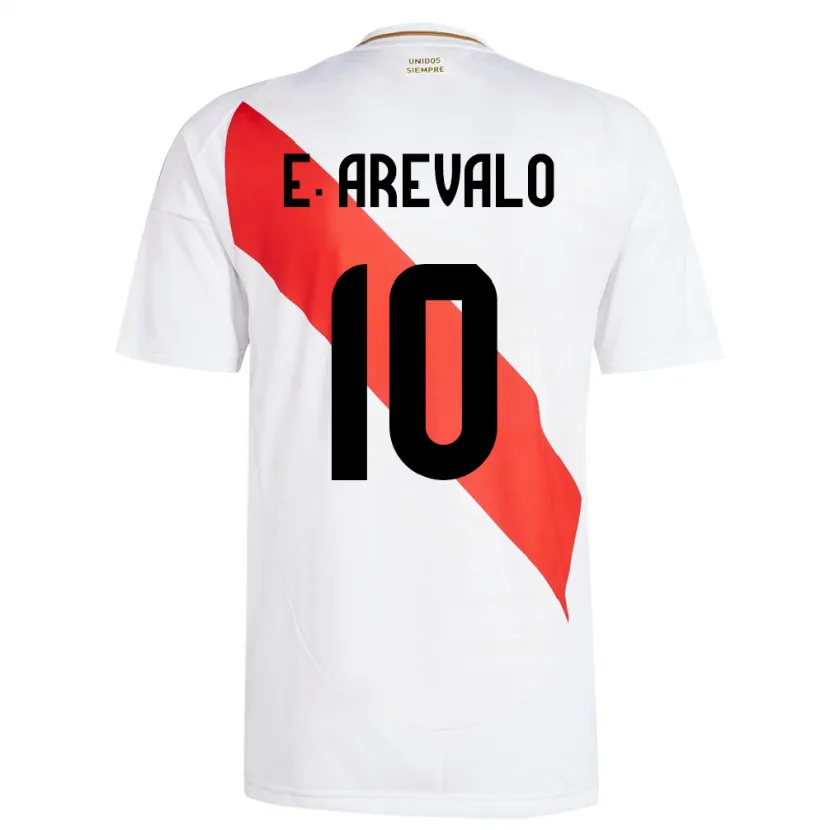 DanxenキッズペルーEmily Arévalo#10白ホームシャツ24-26ジャージーユニフォーム