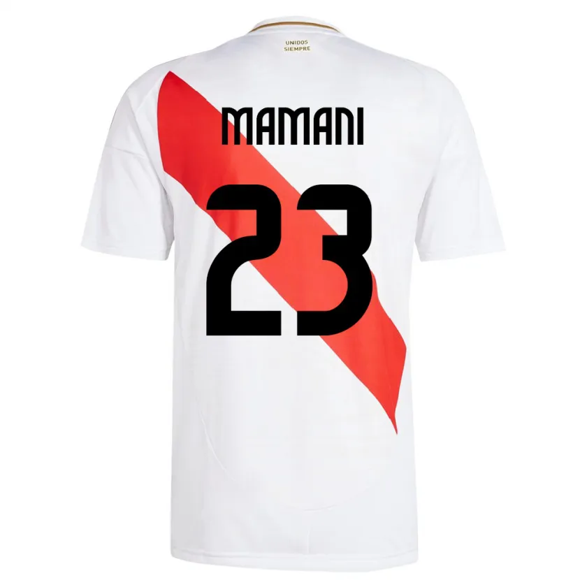 DanxenキッズペルーJulia Mamani#23白ホームシャツ24-26ジャージーユニフォーム