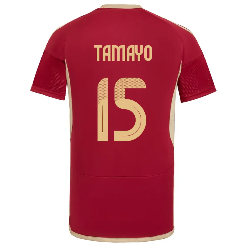 DanxenキッズベネズエラBianneider Tamayo#15ブルゴーニュホームシャツ24-26ジャージーユニフォーム